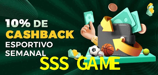 10% de bônus de cashback na SSS GAME